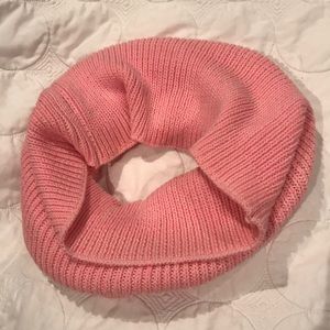 Pink Gap knitted infinity scarf